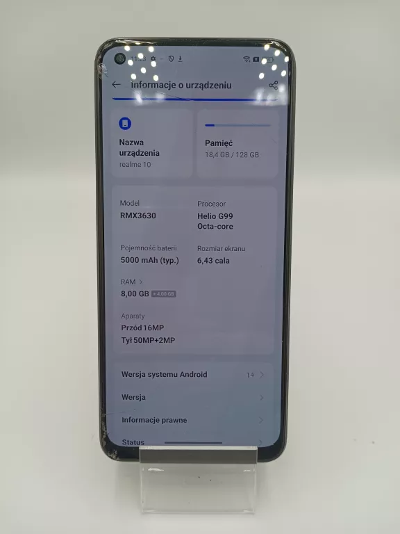 TELEFON REALME 10 8/128 ZBITY EKRAN