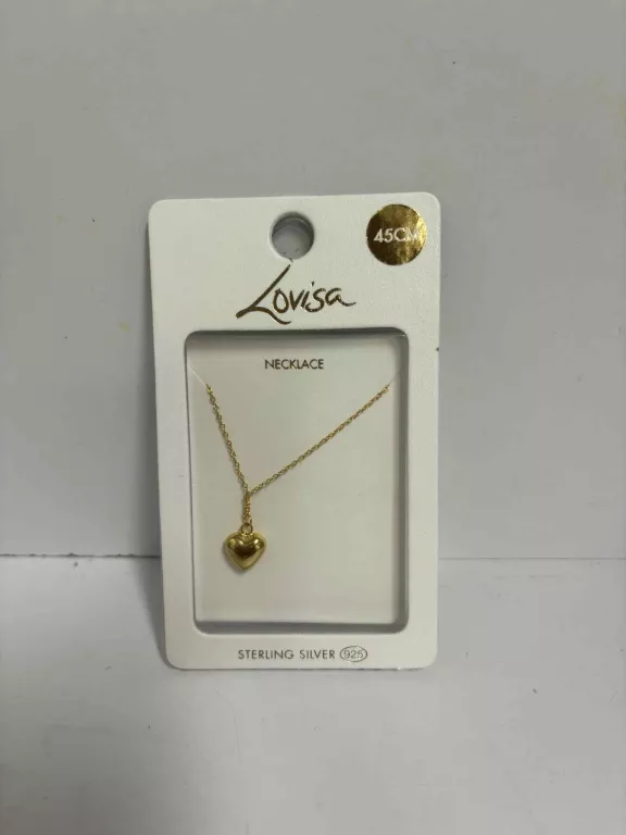 LOVISA - KLASYCZNY ŁAŃCUSZEK ZAWIESZKA SERCE