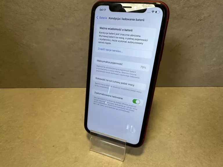 TELEFON IPHONE XR 79% CZERWONY
