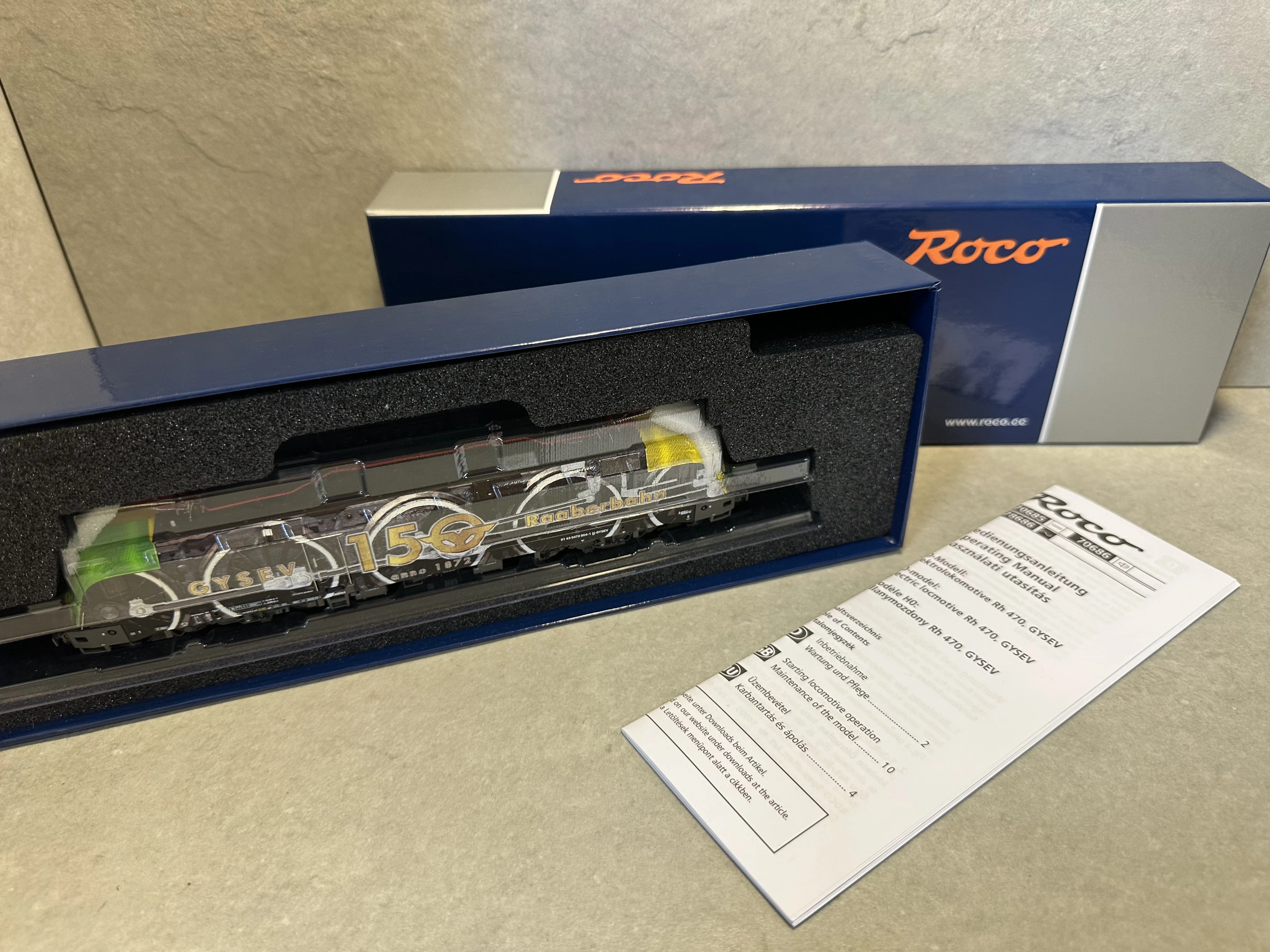 Locomotive électrique ROCO 70686 - 470 504-1 GYSEV - Echelle HO, Digital Sonore, Ep VI - Neuve