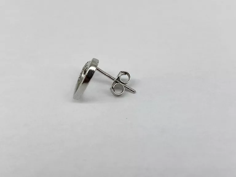 SREBRNE KOLCZYKI Z SERCEM 1,26G / PR925