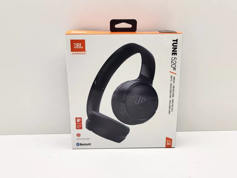 SŁUCHAWKI BEZPRZEWODOWE NAUSZNE JBL TUNE 520BT + PUDEŁKKO