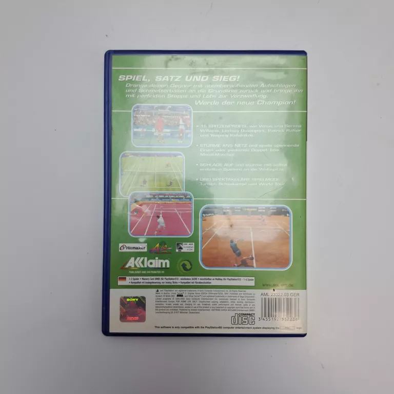 PS2 VIRTUA TENNIS 2