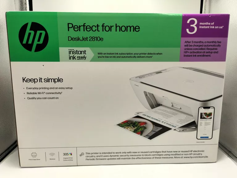 WIELOFUNKCYJNA DRUKARKA ATRAMENTOWA HP DESKJET 2810E ALL-IN-ONE