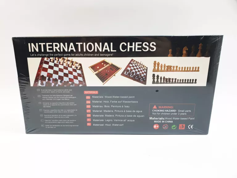 ZESTAW 3 GIER: SZACHY WARCABY CHESS