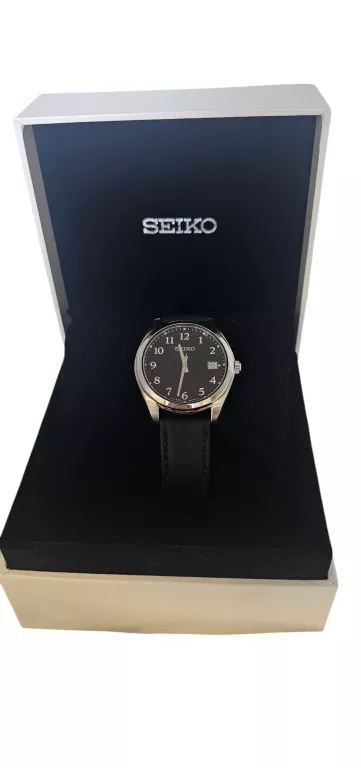 ZEGAREK MĘSKI SEIKO SUR461P1 CZARNY PASEK