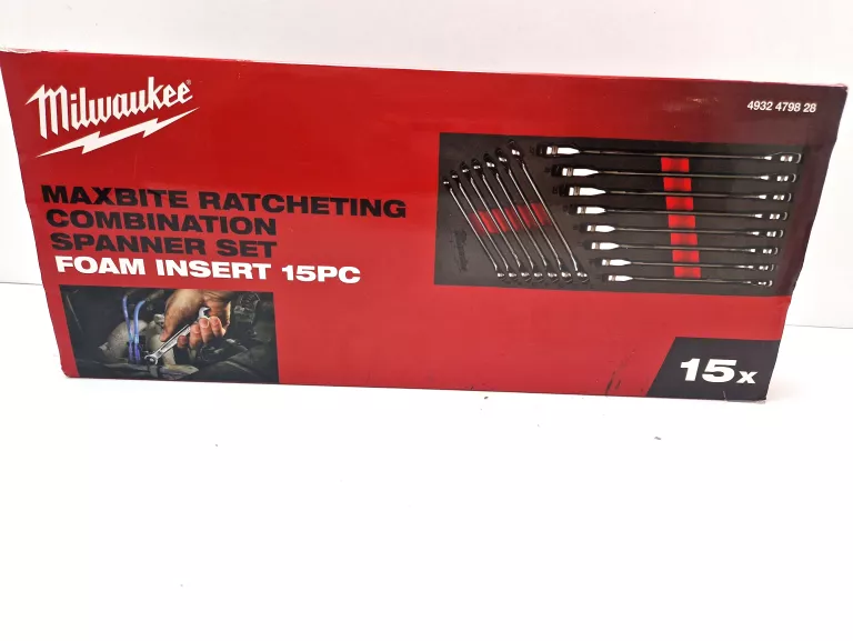 4932479828 - MODUŁ KLUCZY PŁASKO-OCZKOWYCH GRZECHOTKOWYCH MAXBITE, 8 - 22