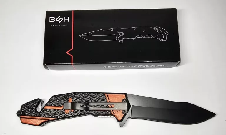 NÓŻ RATOWNICZY BSH ADVENTURE N-380B SPRĘŻYNOWY