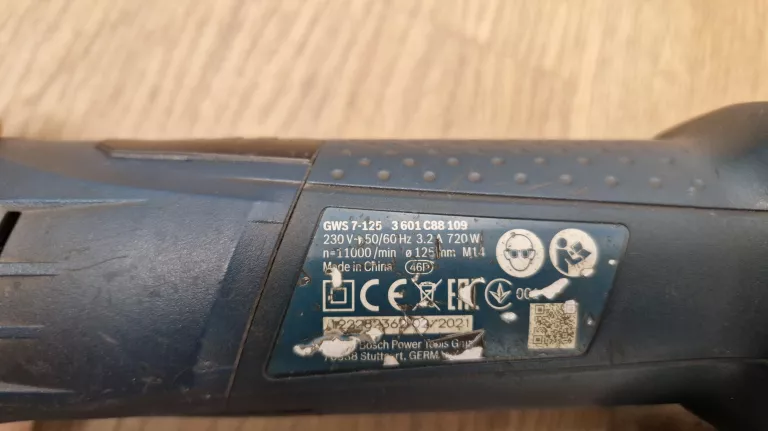 SZLIFIERKA KĄTOWA BOSCH GWS 7-125 720 W 230 V