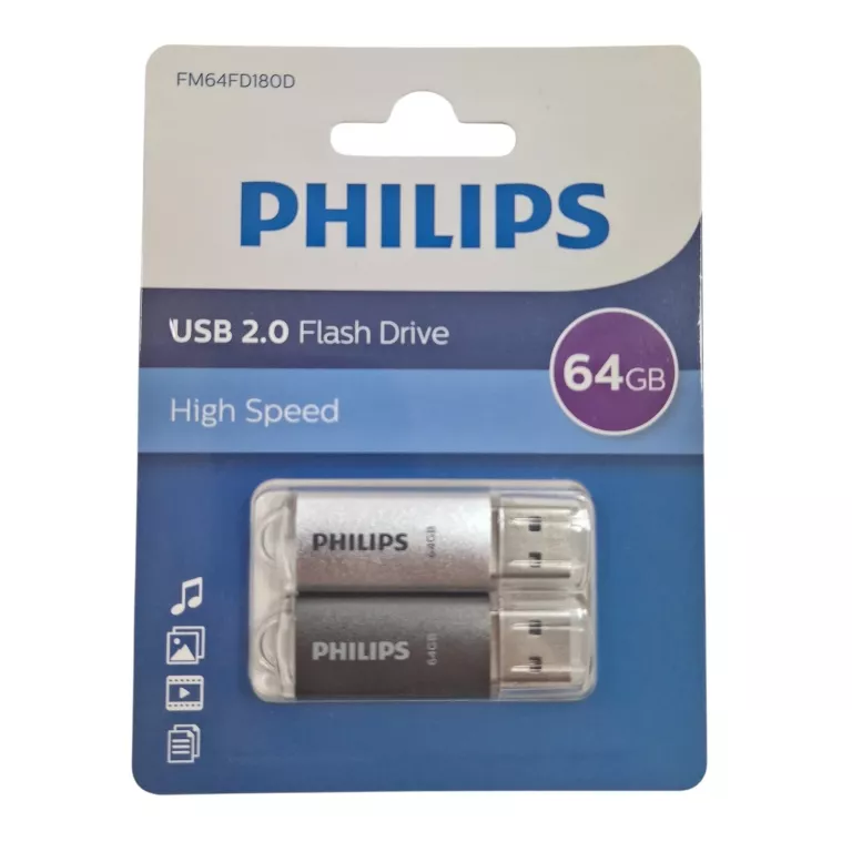 2X PENDRIVE PHILIPS FM64FD180D/00 64 GB