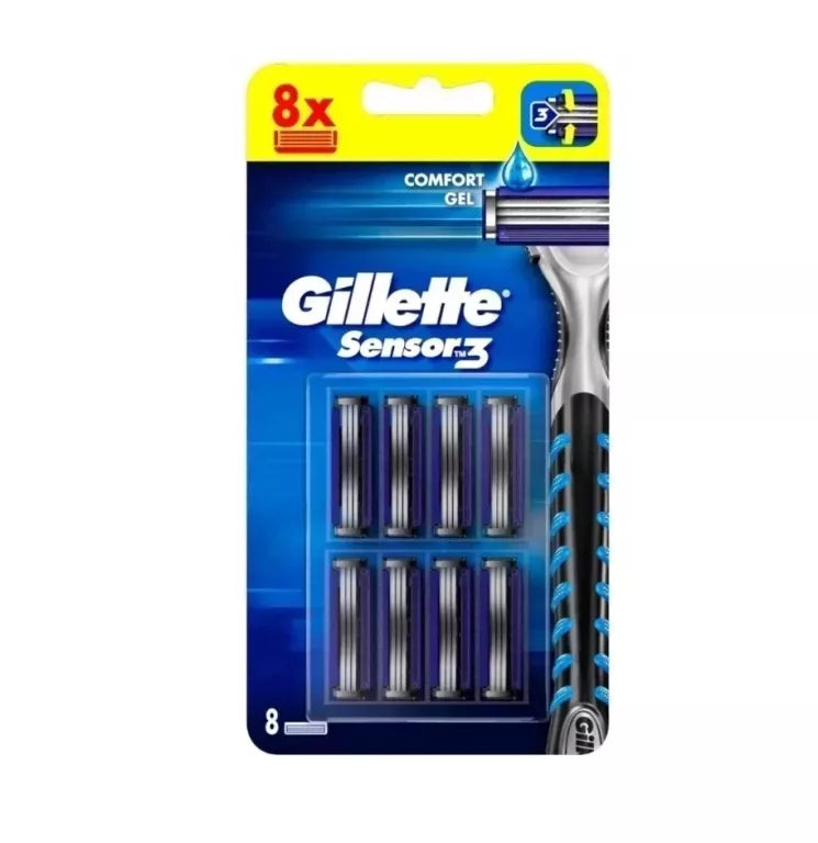 WKŁADY DO MASZYNKI GILLETTE SENSOR3 8 SZTUK