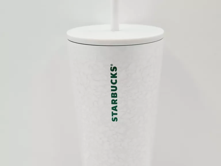 KUBEK ZE SŁOMKĄ STARBUCKS 473ML SZARY