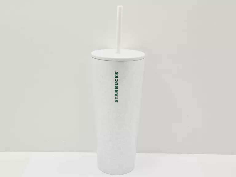KUBEK ZE SŁOMKĄ STARBUCKS 473ML SZARY