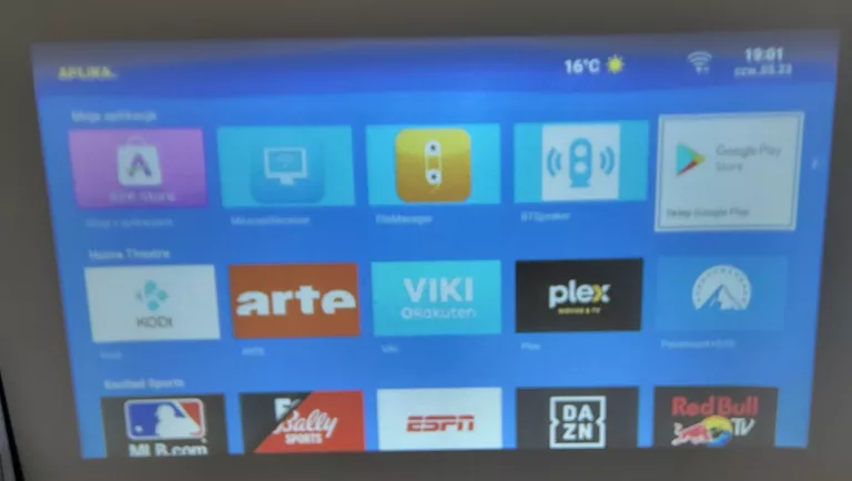 PROJEKTOR RZUTNIK MIRAI OPTIC LUMINI  ANDROID TV SMART WIFI FULLHD 4K