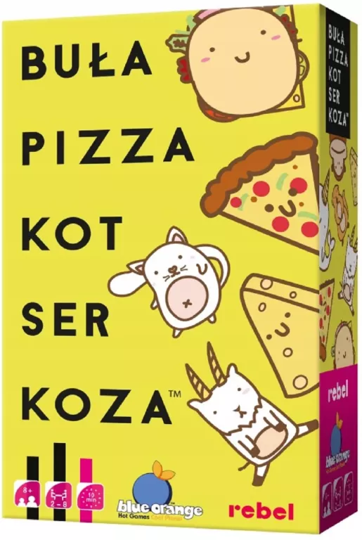 GRA KARCIANA BUŁKA PIZZA KOT SER KOZA