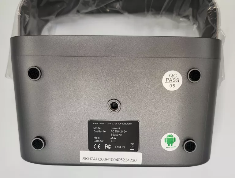 PROJEKTOR RZUTNIK MIRAI OPTIC LUMINI  ANDROID TV SMART WIFI FULLHD 4K