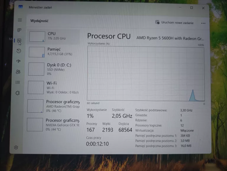 LAPTOP HP VICTUS S10 RYZEN 16/512 GB RTX1650 POLECAM!