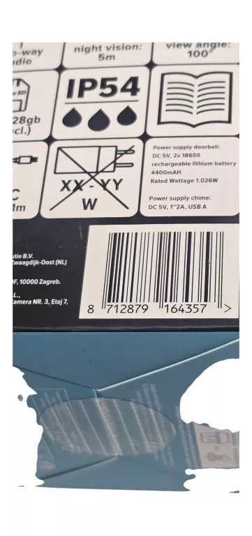 WIDEOWIZJER DOMOFON LSC SMART CONNECT VIDEO DOORBELL