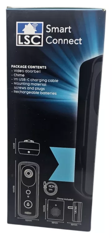 WIDEOWIZJER DOMOFON LSC SMART CONNECT VIDEO DOORBELL
