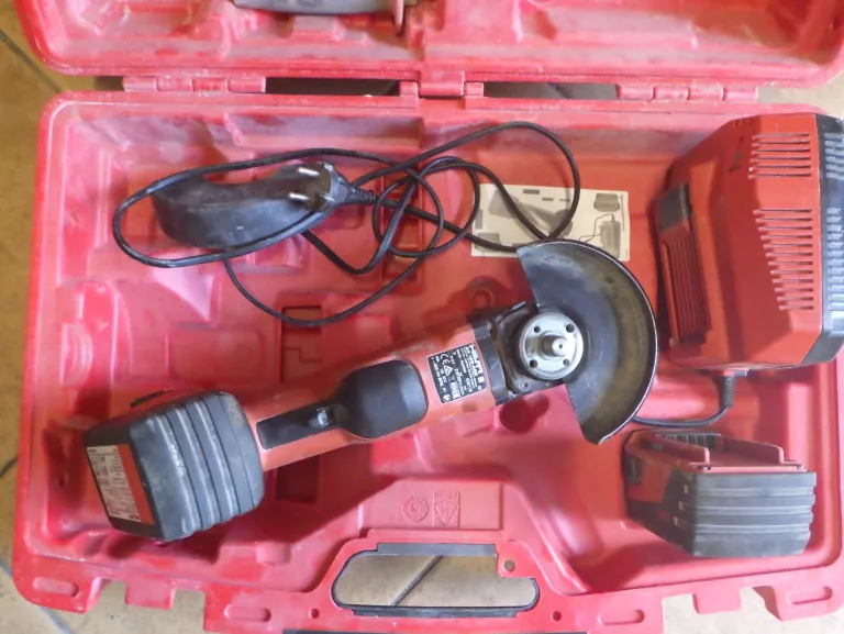 AKUMULATOROWA SZLIFIERKA KĄTOWA HILTI AG 125-A22 + WALIZKA+ ŁAD + 2 AKU