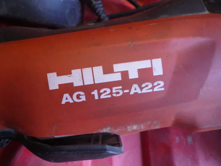 AKUMULATOROWA SZLIFIERKA KĄTOWA HILTI AG 125-A22 + WALIZKA+ ŁAD + 2 AKU