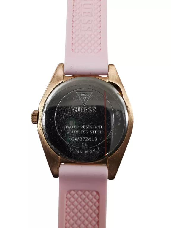 GUESS MINI LUNA ZEGAREK DAMSKI ZE WSKAZÓWKAMI RÓŻOWY PASTELOWY GW0724L3
