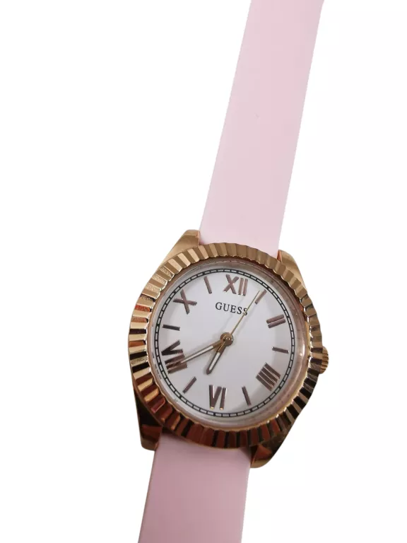 GUESS MINI LUNA ZEGAREK DAMSKI ZE WSKAZÓWKAMI RÓŻOWY PASTELOWY GW0724L3