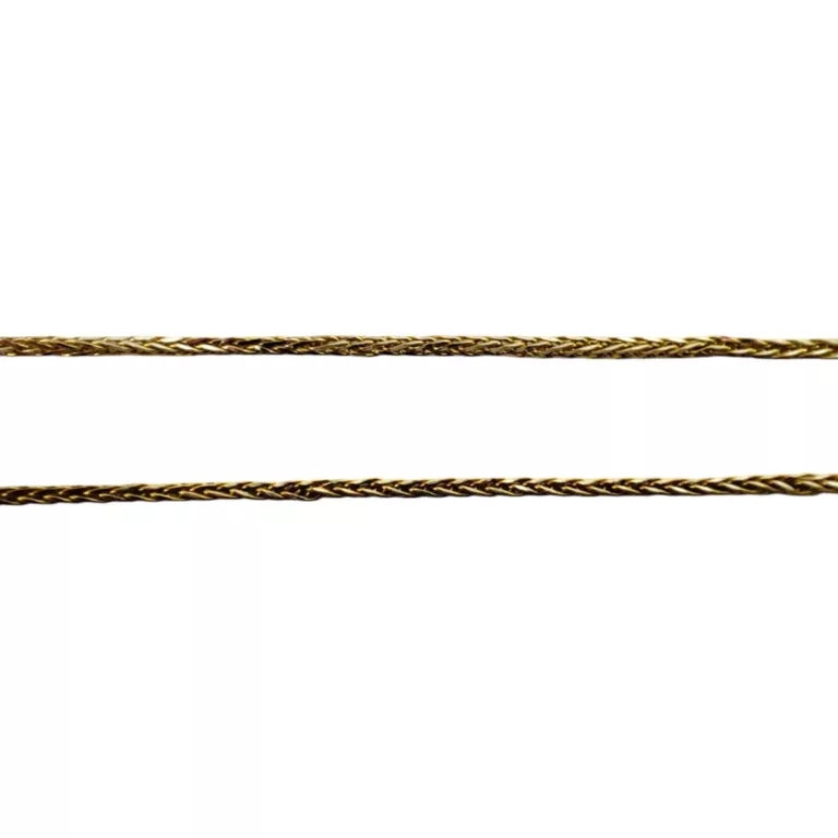 ŚLICZNY ZŁOTY ŁAŃCUSZEK Z ZAWIESZKĄ MIŚ 585 2,52G 54CM