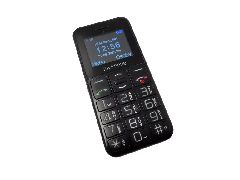 TELEFON MYPHONE HALO EASY CZARNY KOMPLET