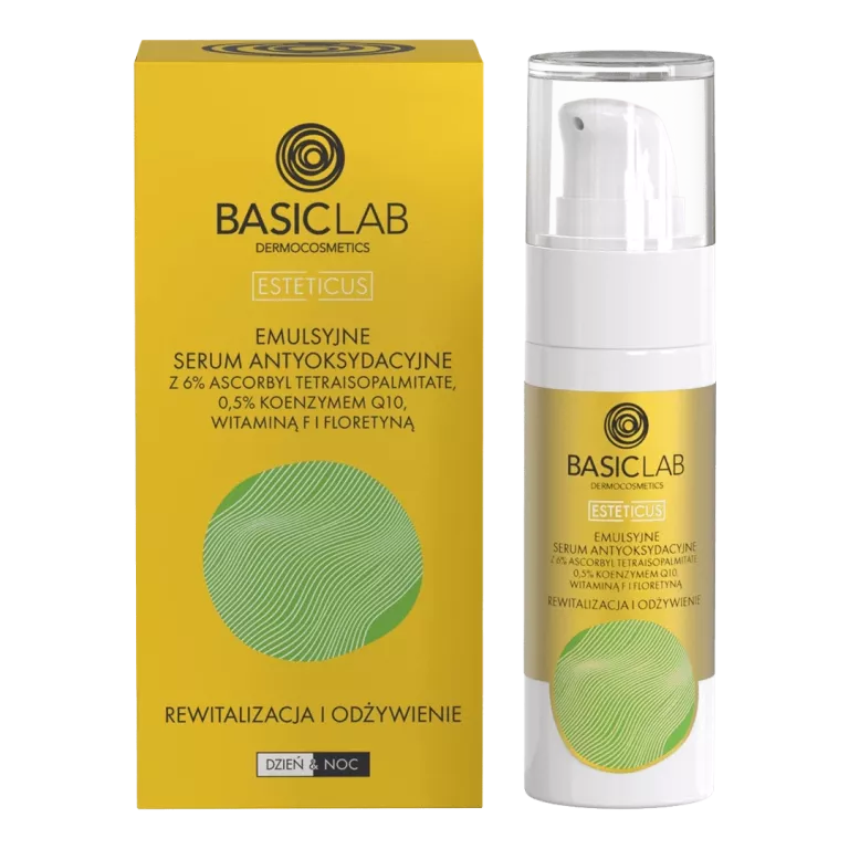 BASICLAB EMULSYJNE SERUM ANTYOKSYDACYJNE 6% WIT. C