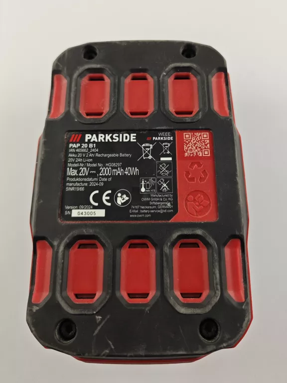 AKUMULATOR PARKSIDE PAP 20 B1