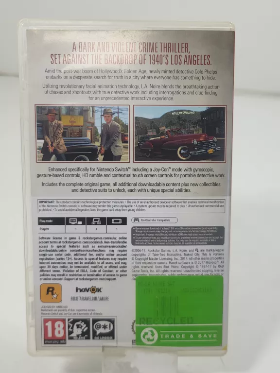 GRA NA KONSOLĘ L.A. NOIRE