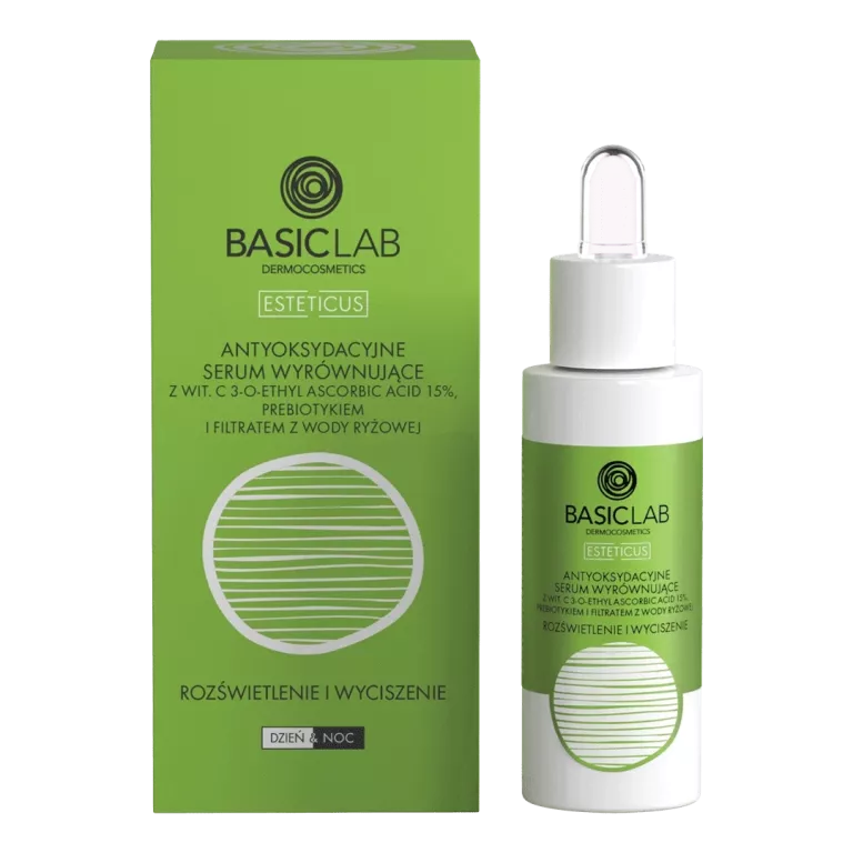 BASICLAB SERUM WYRÓWNUJĄCE Z WITAMINĄ C 15% 30 ML