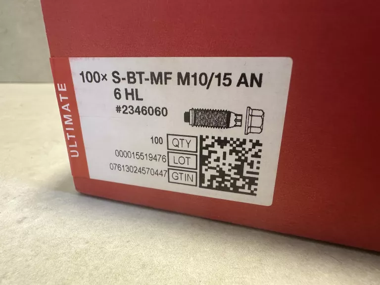 KOŁEK GWINTOWANY S-BT-MF M10/15 AN 6 HL #2346060 100SZT