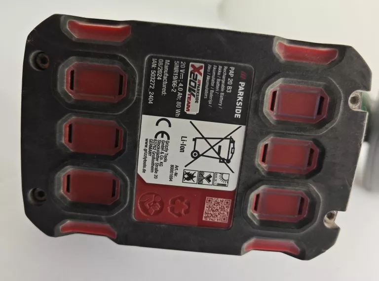 SZLIFIERKA KĄTOWA PARKSIDE PWSA 20-LI F4 + AKU