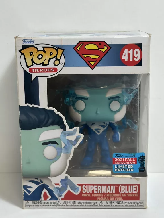 SUPERMAN BLUE 419 - DC COMICS - FIGURKA FUNKO POP 2021 FALL CONVENTION