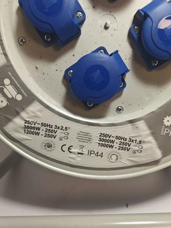 PAWBOL B.1114-50 PRZEDŁUŻACZ NA BĘBNIE 50M 3X2,5