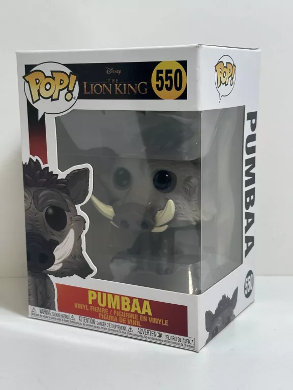 FUNKO POP! DISNEY, FIGURKA KOLEKCJONERSKA, LION KING, PUMBAA, 550