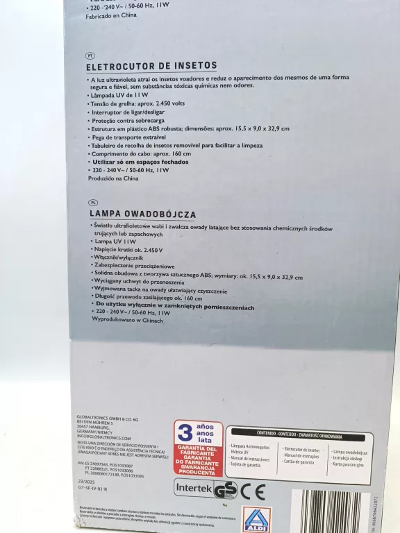 LAMPA OWADOBÓJCZA AMBIANO