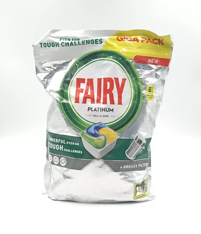 KAPSUŁKI DO ZMYWARKI FAIRY PLATINUM ALL IN ONE 81 SZT