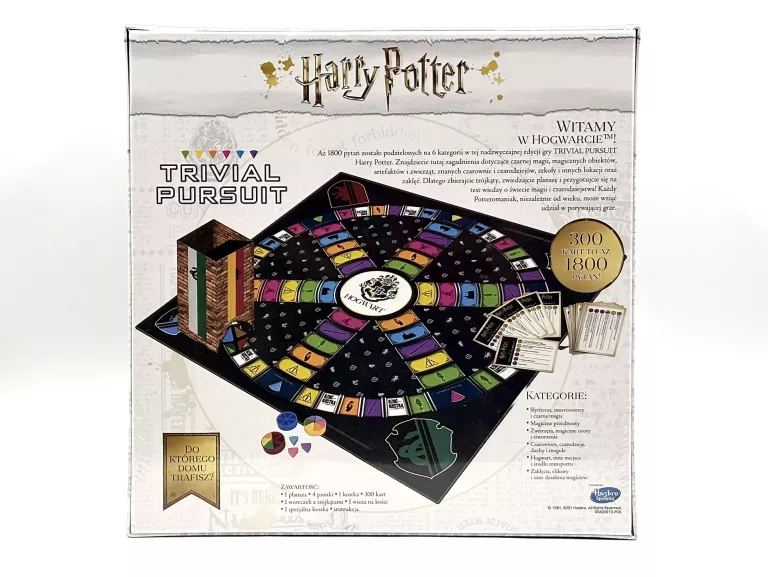 GRA PLANSZOWA HARRY POTTER TRIVIAL PURSUIT 1800 PYTAŃ HASBRO