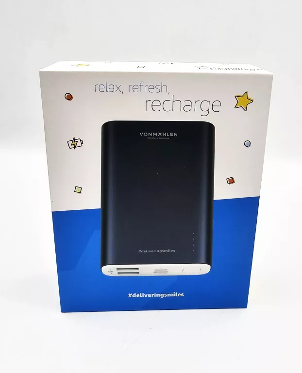 POWERBANK VONMAHLEN VM-EVG-01 / 10000 MAH / SZARY / KOMPLET