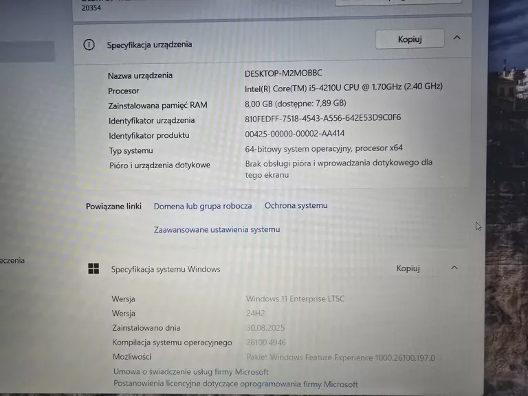 LAPTOP LENOVO Z50-70 15,6" I5/8GB 500GB
