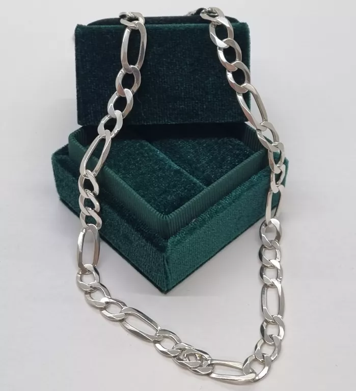 SREBRNY ŁAŃCUSZEK PANCERKA 925 - 31,50GR - 59,5 CM