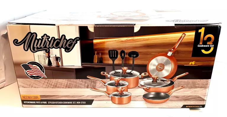 ZESTAW GARNKÓW NUTRICHEF 13 SET NCCWA13BR JAK NOWE