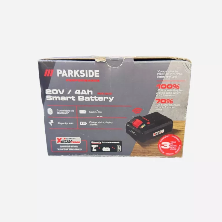 PARKSIDE PERFORMANCE AKUMULATOR SMART PAPS 204 B1, 20 V, 4 AH, Z BLUETOOTH
