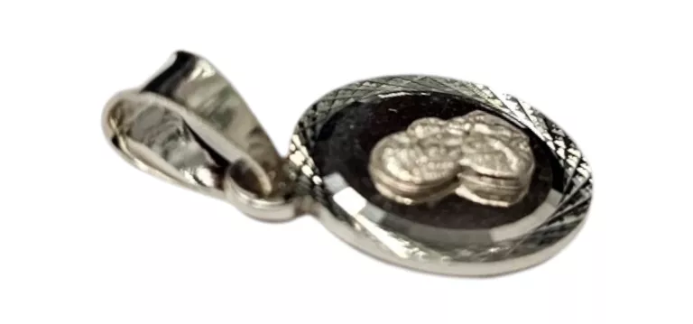 SREBRNY MEDALIK Z MATKĄ BOSKĄ 925/1.13G/1 CM X 1 CM