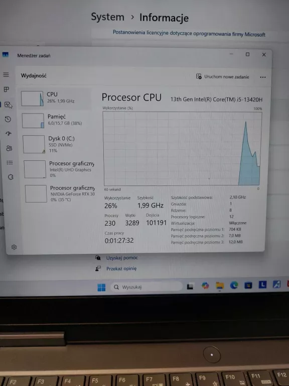 LAPTOP LENOVO LOQ 15IRH8 I5/16/ RTX3050 SOLO
