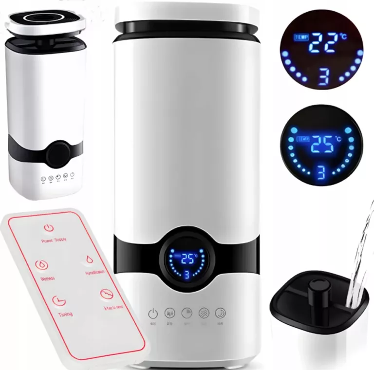 NAWILŻACZ POWIETRZA 4L AUTOMATYCZNY / AROMATERAPIA 2W1 ZAPACHOWY DYFUZOR