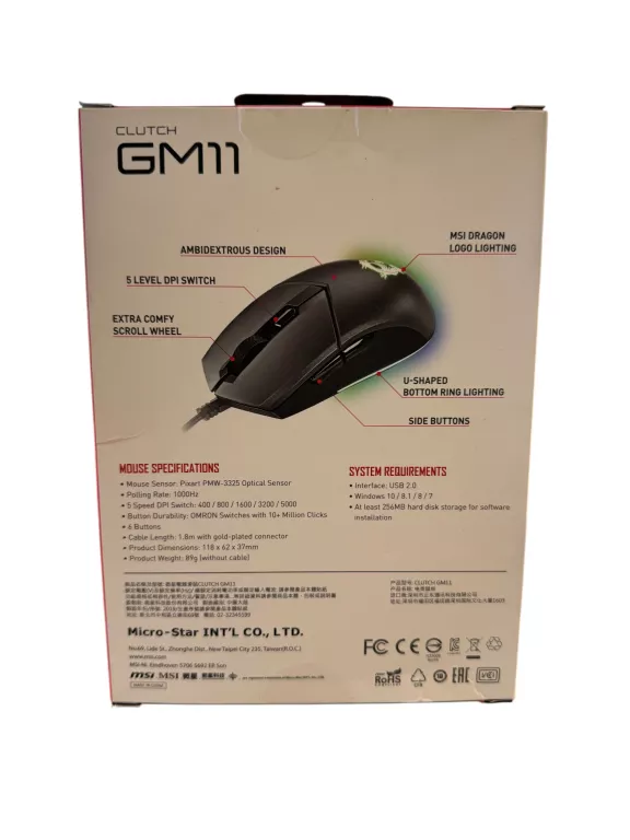 myszka-przewodowa-msi-clutch-gm11-ean-gtin-4719072646912